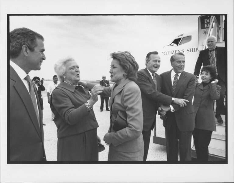 96 camp_pf bentley_doles with bushes and john mccain
